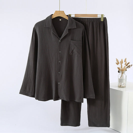 Pijama Holgado Plus Size para Hombre con Mangas Largas - Image 2