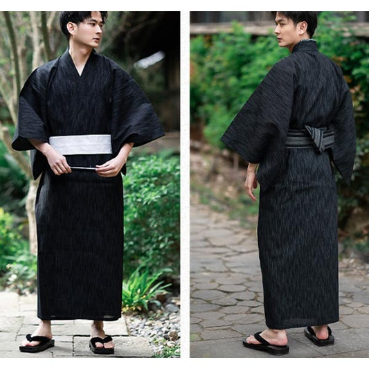 Bata Kimono Japonesa para Hombre - Comodidad de Verano - Image 2