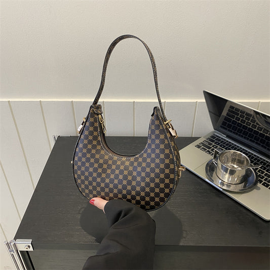 Bolso Bandolera Occidental Estilo Crescent con Estampado - Image 2