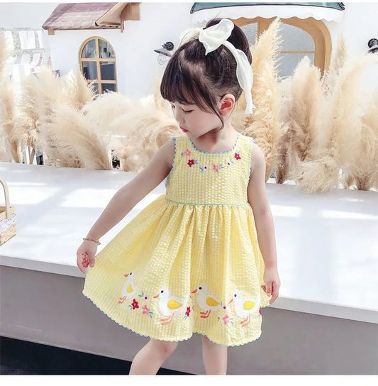 Vestido Infantil Estilo Ins con Encaje - Falda Dulce para Niñas - Image 2