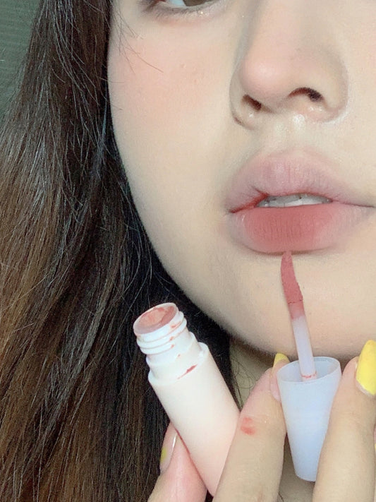 Lápiz Labial Líquido Mate Degradado Naranja y Marrón - Image 2