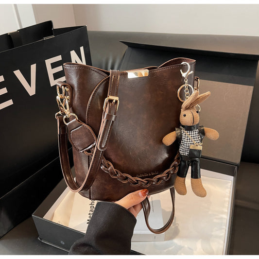 Bolsa Retro Estilo Messenger con Diseño de Cubo Portátil - Image 2