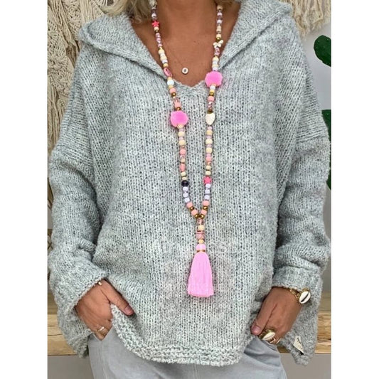 Sudadera con Capucha de Color Sólido y Mangas Largas - Image 2