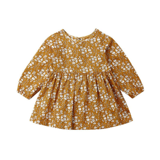 Vestido Floral de Manga Larga para Niñas - Diseño Encantador - Image 2
