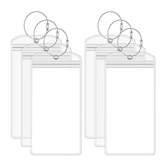Identificador de Equipaje Vertical Transparente Impermeable con Cierre Seguro - Image 2