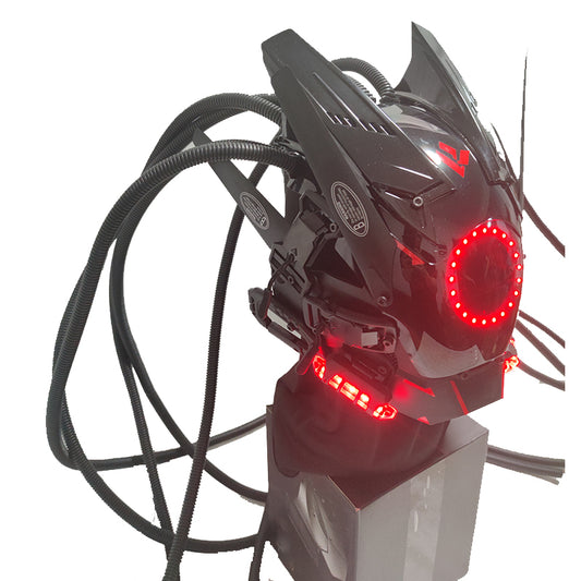 Máscara Cyber Futurista con Lámpara LED Trenzada - Image 2
