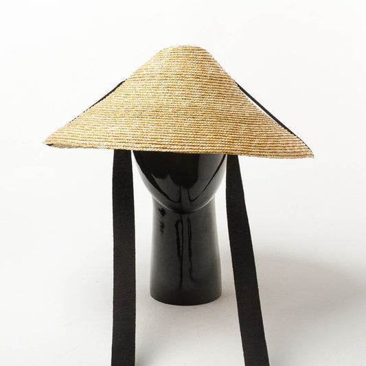 Sombrero de Paja Trenzado con Correas - Protección Solar Elegante - Image 2