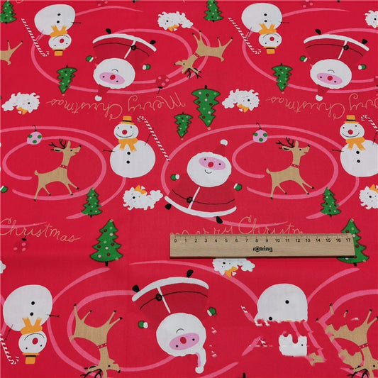 Tela de Algodón Twill Estampado Navideño para Ropa de Cama - Image 2