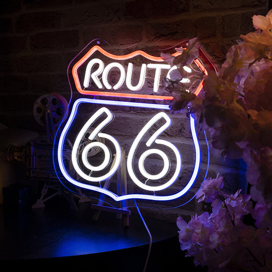 Letrero Neon LED Ruta 66 - Luz Creativa Decorativa - Image 2
