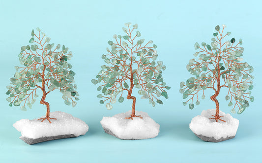 Árbol de Cristal Blanco Miniatura con Base de Grava - Adorno Decorativo - Image 2