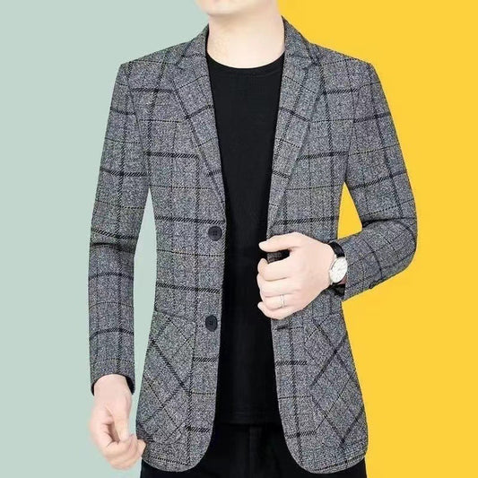 Saco de Vestir Cuadros para Hombre Maduro - Primavera Otoño - Image 2