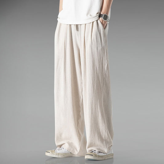 Pantalones Anchos de Lino y Algodón para Tallas Grandes - Cómodos y Transpirables - Image 2