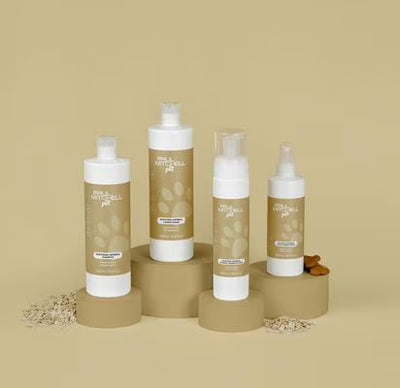 Paul Mitchell Pet Soothing Oatmeal Shampoo para Cães, Gatos e Pequenos Animais, Frasco de 500ml
