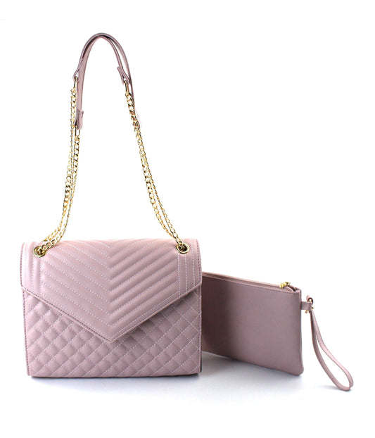 AR New York - 2-in-1 Classic Quilted Handbag