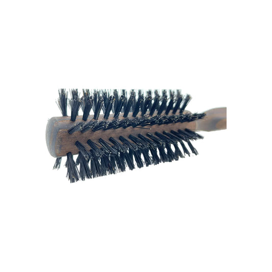 Dural Thermo Ash Wood 10 rows round hair brush with boar bristles - Tekeno