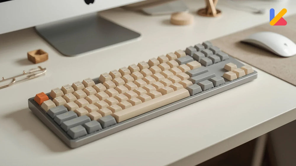 Más allá del negro: Cómo la personalización del teclado eleva la estética de su espacio de trabajo