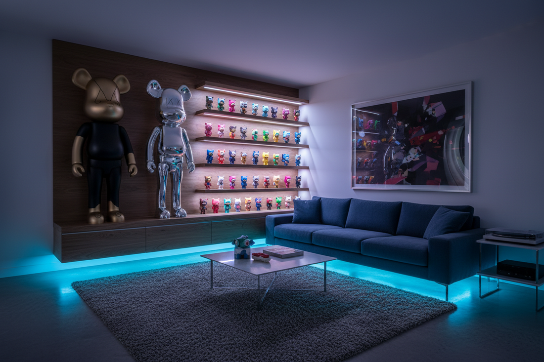 Crea un altar de diseño: Cómo combinar art toys de gran formato, blind boxes y luces LED en tu hogar