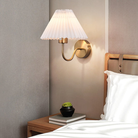 Lámpara de Pared Minimalista Plisada para Interiores