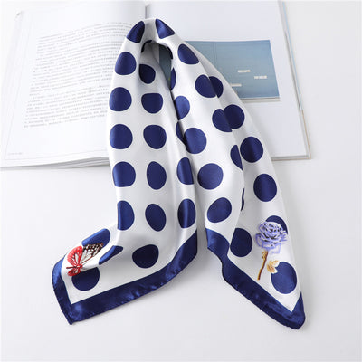 Pañuelo Retro Cuadrado Pequeño de Cachemira para Mujer - Image 19