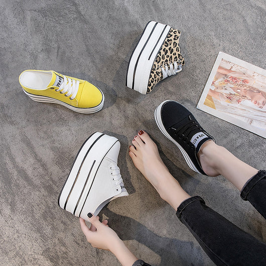 Zapatillas Canvas Casuales con Plataforma Interna para Mujer - Image 5