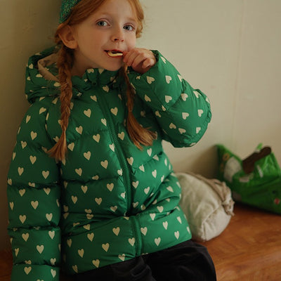Abrigo Infantil Floral Acolchado para Invierno - Image 10