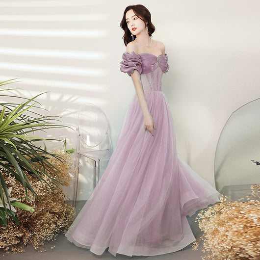 Vestido de Noche Elegante para Mujer con Hombros Descubiertos - Image 3
