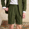 Shorts de Lino Italiano Retro Respirable para Hombre - Comodidad de Verano