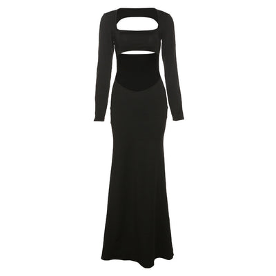 Vestido Largo de Noche Elegante con Detalles Calados - Image 15