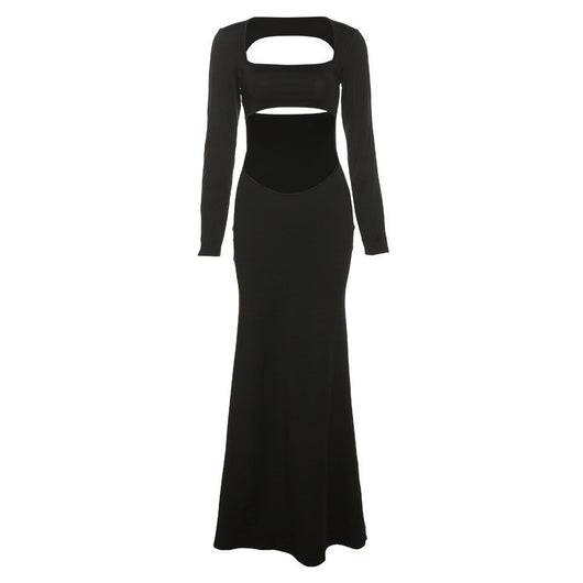 Vestido Largo de Noche Elegante con Detalles Calados - Image 15