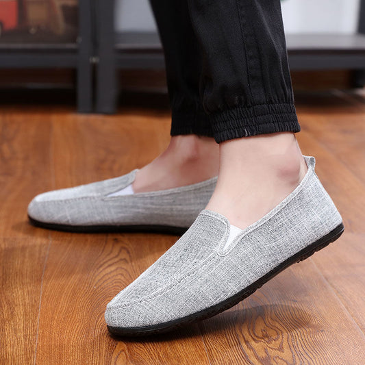 Zapatos de Lona Slip-On para Hombre - Comodidad Casual sin Esfuerzo
