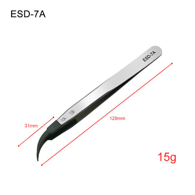 Pinzas de Precisión Antiestáticas con Punta Afilada y Borde Reforzado - Image 24