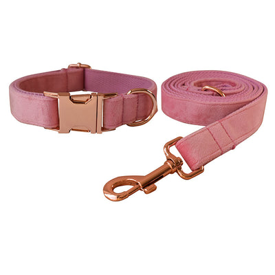 Collar para Mascota de Microfibra Doble Capa con Hebilla Oro Rosado - Image 9
