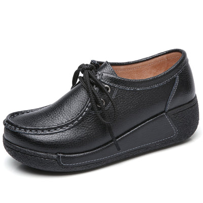 Zapatos de plataforma con tacón cuña para mujer - Image 18