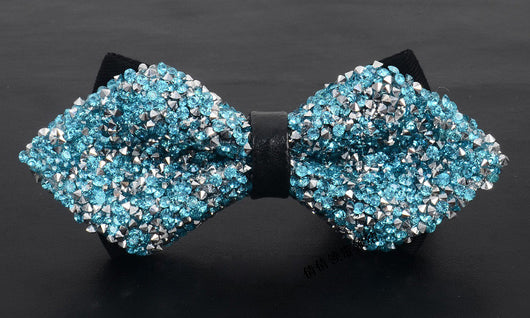 Corbatín de Diamantes Coreano para Boda - Estilo Elegante con Strass - Image 5