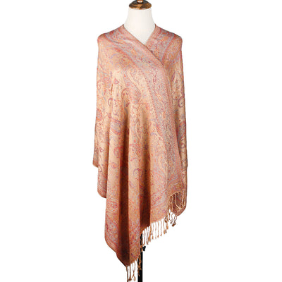 Bufanda Étnica Jacquard con Patrón Anacardo y Borlas - Estilo Europeo y Americano - Image 10