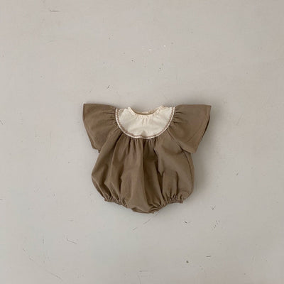Jumpsuit Elegante con Mangas Hoja de Loto para Mujer