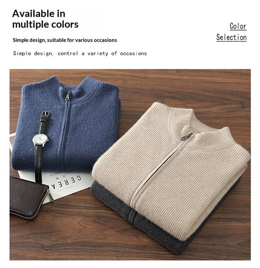 Suéter de Cachemira para Hombre Grueso y Elegante - Image 20