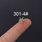Colorful Zircon Daisy Flower Ear Bone Nail Stainless Steel Thin Rod Puncture Screw Ball 4-Color