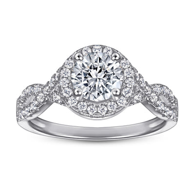 Anillo de Bodas en Plata de Ley para Mujer con Diamante de 1 Quilate - Image 10