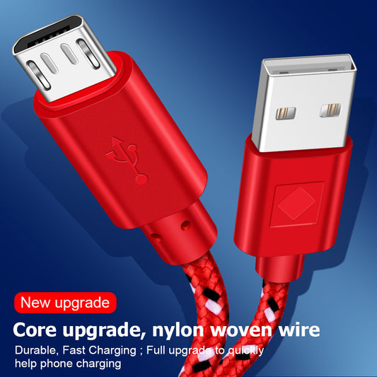 Cable de Datos Trenzado Nylon para Android - Resistente y Duradero