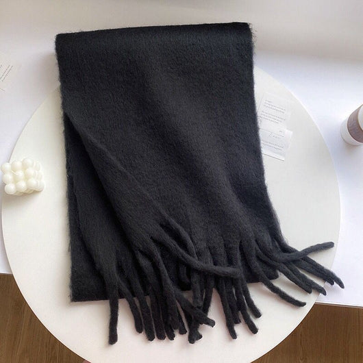 Bufanda Mohair Gruesa y Esponjosa - Abrigo Cálido de Lujo para Mujer - Image 18