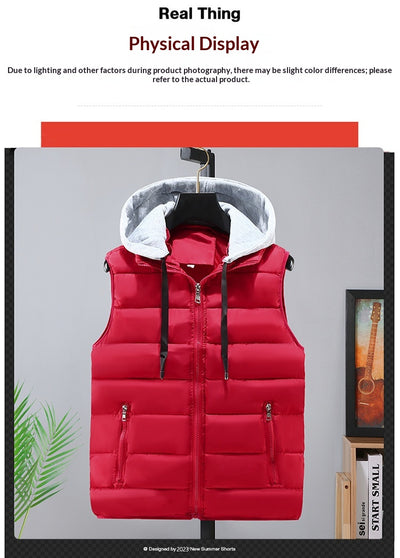 Chaleco de Algodón Grueso para Otoño e Invierno - Image 7