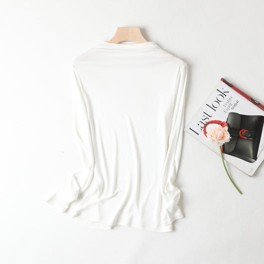 Blusa de Seda para Mujer - Prenda Base Elegante - Image 2