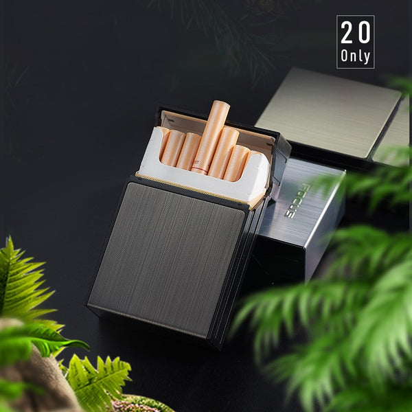 Encendedor Portátil Resistente al Viento con Estuche para Cigarrillos