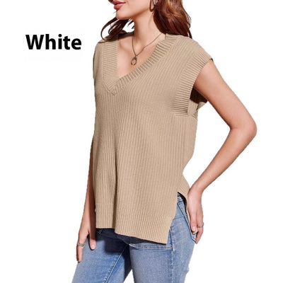 Chaleco Suelto sin Mangas Cuello V - Image 7