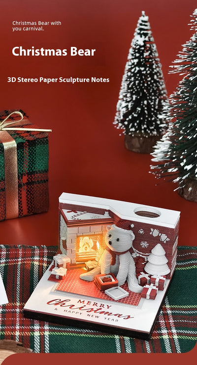 Calendario Navideño 3D con Papel Troquelado y Notas - Image 7