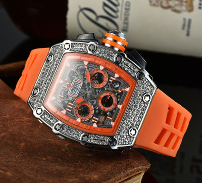 Reloj de Lujo para Hombre con Diseño Calavera y Cristales Brillantes - Image 21