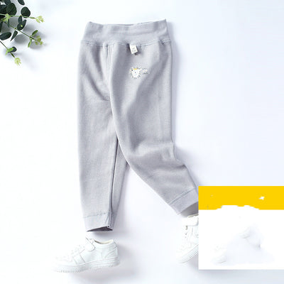 Leggings Infantiles de Color Liso con Forro de Terciopelo - Image 5