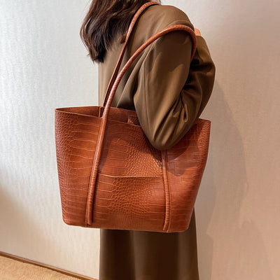 Bolso Tote Retro de Gran Capacidad para el Día a Día