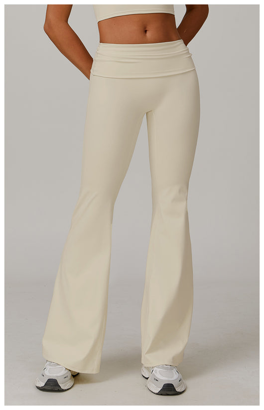 Pantalones Yoga Cintura Alta Plegables para Mujer - Image 31